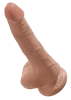 King Cock Dildo with Balls 6"
