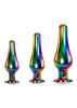 Rainbow Metal Anal Plug Set (3 piece)