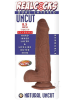 Realcocks Dual Layered Uncut Slider Thick Shaft Dildo 8.5"