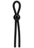 Rock Solid The Lasso Single Lock Adjustable Silicone Cock Ring - Black