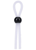 Rock Solid The Lasso Single Lock Adjustable Silicone Cock Ring - White