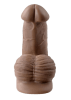 Gender X Silicone Packer Dildo 4" - Chocolate