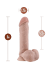 Dr. Skin Dr. William Dildo with Balls and Suction Cup 8"