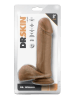 Dr. Skin Dr. William Dildo with Balls and Suction Cup 8"