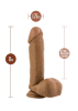 Dr. Skin Dr. William Dildo with Balls and Suction Cup 8"