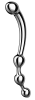 Stainless Beaded Wand by Closet