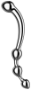 Stainless Beaded Wand by Closet