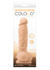Colours Pleasures Silicone Vibrating Dildo with Balls 5"