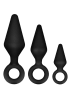 Anal Adventures Platinum Loop Plug Kit (Set of 3)