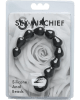 Sex & Mischief Silicone Anal Beads - Black