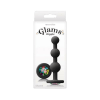 Glams Ripple Silicone Plug Rainbow Gem 4.49in - Black