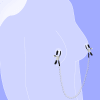 Light Chained Nipple Clips