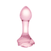 Glass Rosebud Plug 5"