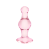 Small Glass Pink Butt Plug