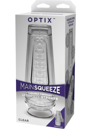 Main Squeeze Optix Ultraskyn Masturbator - Crystal