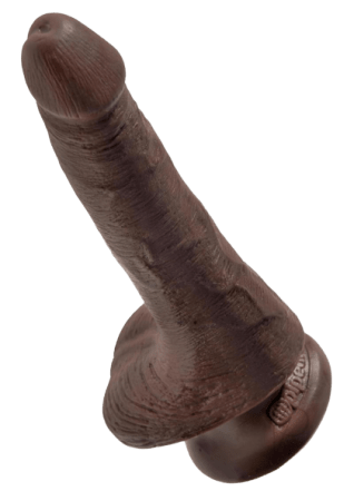 King Cock Dildo with Balls 6"