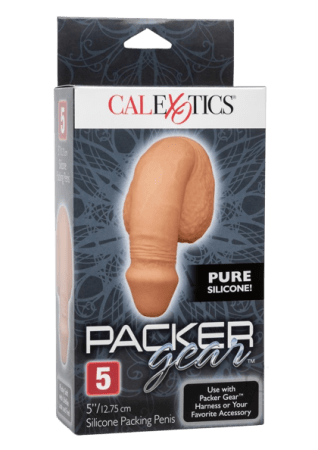 Calexotics Packer Gear Silicone Packing Penis 5" - Caramel