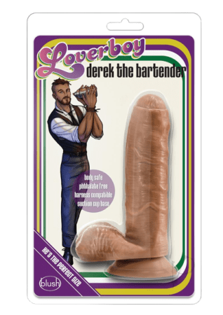 Loverboy Derek The Bartender Dildo with Balls 5.5"