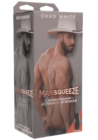 Man Squeeze Chad White Ultraskyn Masturbator