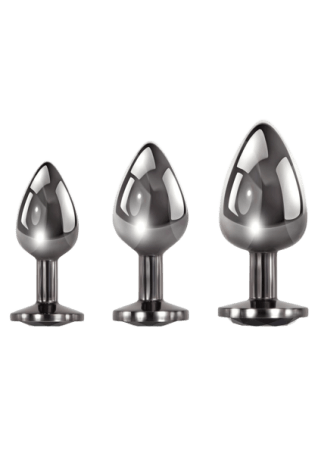 Black Gem Anal Plug Set (3 piece set)