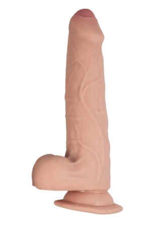 Realcocks Dual Layered Uncut Slider Thick Shaft Dildo 8.5"