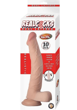 Realcocks Dual Layered Bendable Dildo 10"