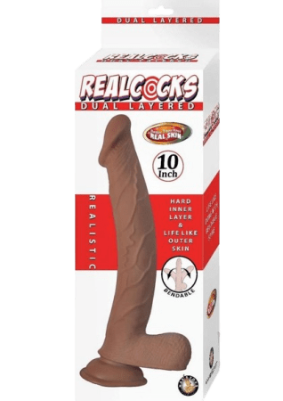 Realcocks Dual Layered Bendable Dildo 10"