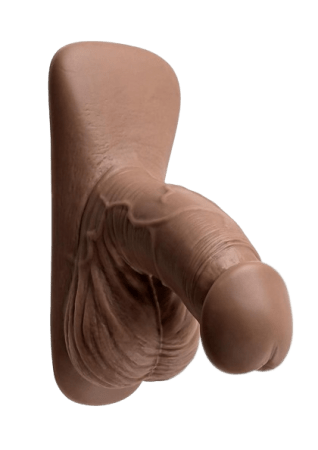 Gender X Silicone Packer Dildo 4" - Chocolate