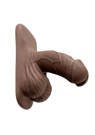 Gender X Silicone Packer Dildo 4" - Chocolate
