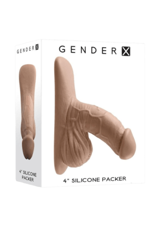 Gender X Silicone Packer Dildo 4" - Caramel