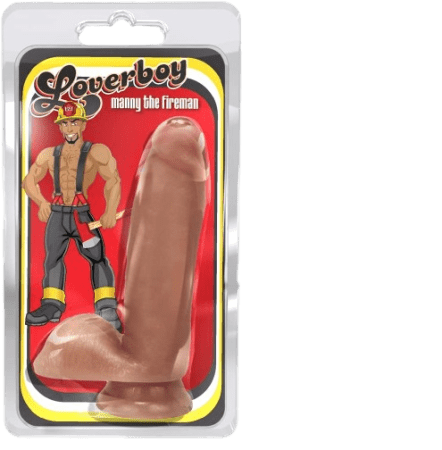 Loverboy Manny The Fireman Dildo with Balls 6.75"