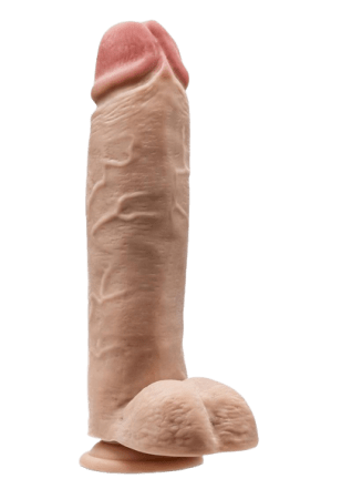 Dr. Skin Mr. Mister Dildo with Balls and Suction Cup 10.5"