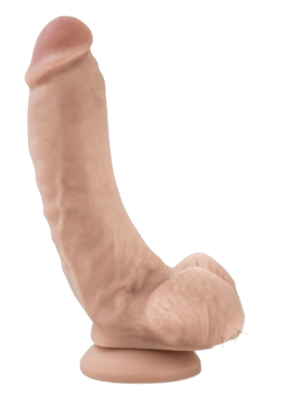 Dr. Skin Mr. Mayor Dildo with Balls and Suction Cup 9"