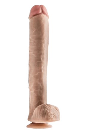 Dr. Skin Dr. Michael Dildo with Balls and Suction Cup 14"