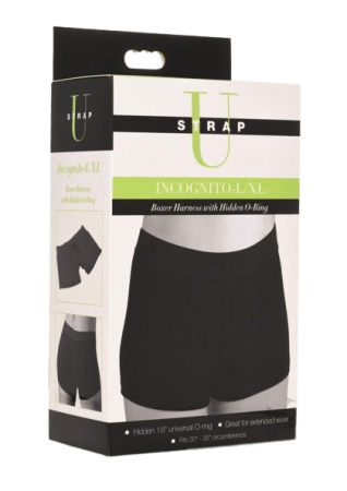 Strap U Incognito Boxer Harness with Hidden O-Ring - L/XL
