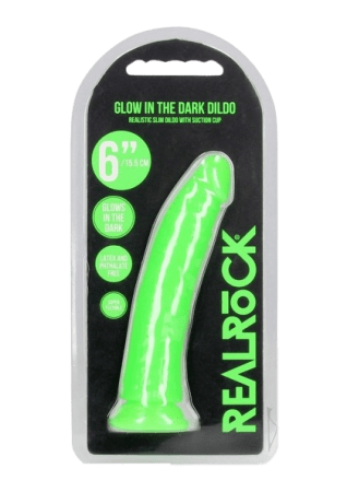 Slim Glow in the Dark Dildo 6"