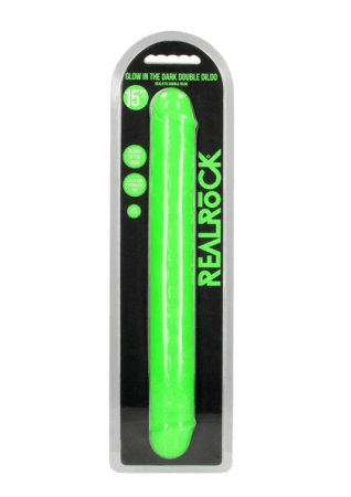 RealRock Double Dong Glow in the Dark Dildo 15"