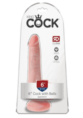 King Cock Dildo with Balls 6"