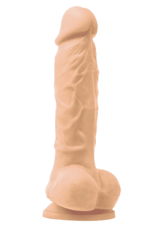 Colours Pleasures Silicone Vibrating Dildo with Balls 5"