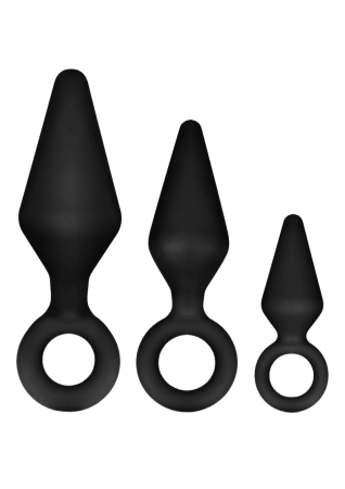 Anal Adventures Platinum Loop Plug Kit (Set of 3)