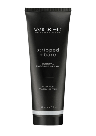 Wicked Sensual Massage Cream - Stripped & Bare