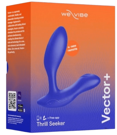 We-Vibe Vector+ Vibrating Prostate Massager + Remote Control