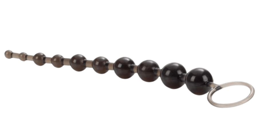 X 10 Anal Beads - Black