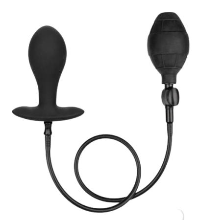 Weighted Silicone Inflatable Plug Large - Black