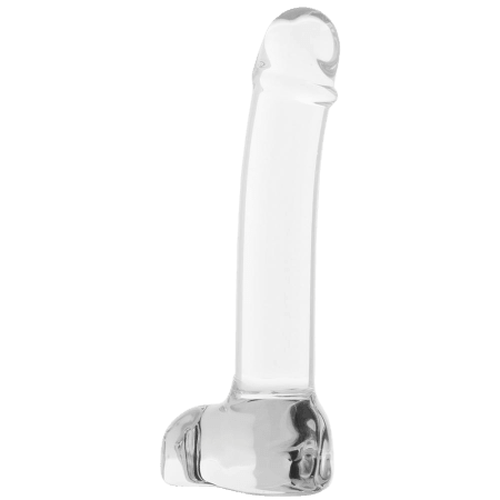 Glas Realistic Curved P Spot Dildo 7"