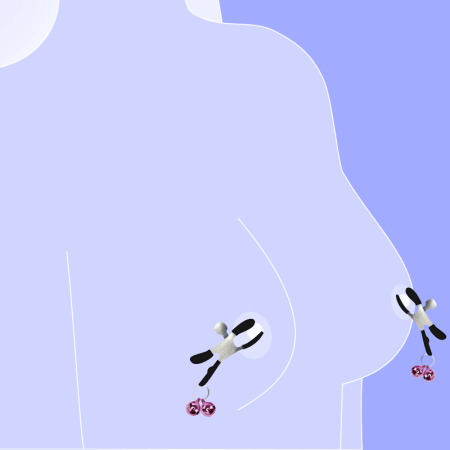2pc Nipple Clips with Bells