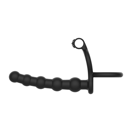 Beaded Cock Ring - Ultimate Vibrating Double Penetration Beads