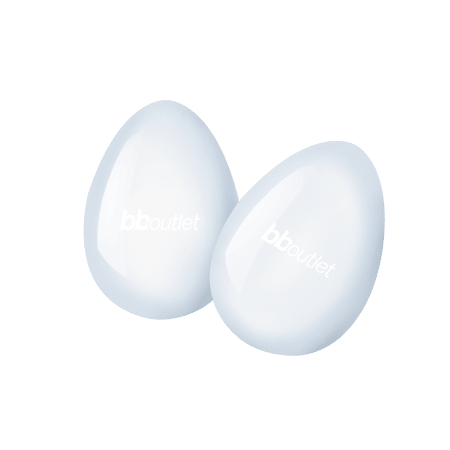 2pc Glass Egg Set