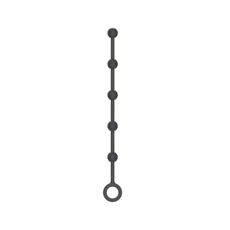 Medium Beaded Rope Anal Beads with Loop