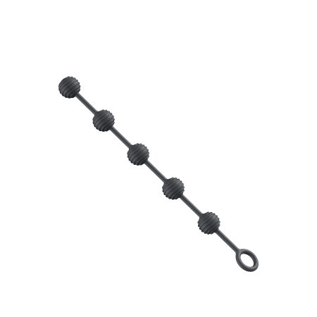 Small Beaded Rope Anal Beads with Loop